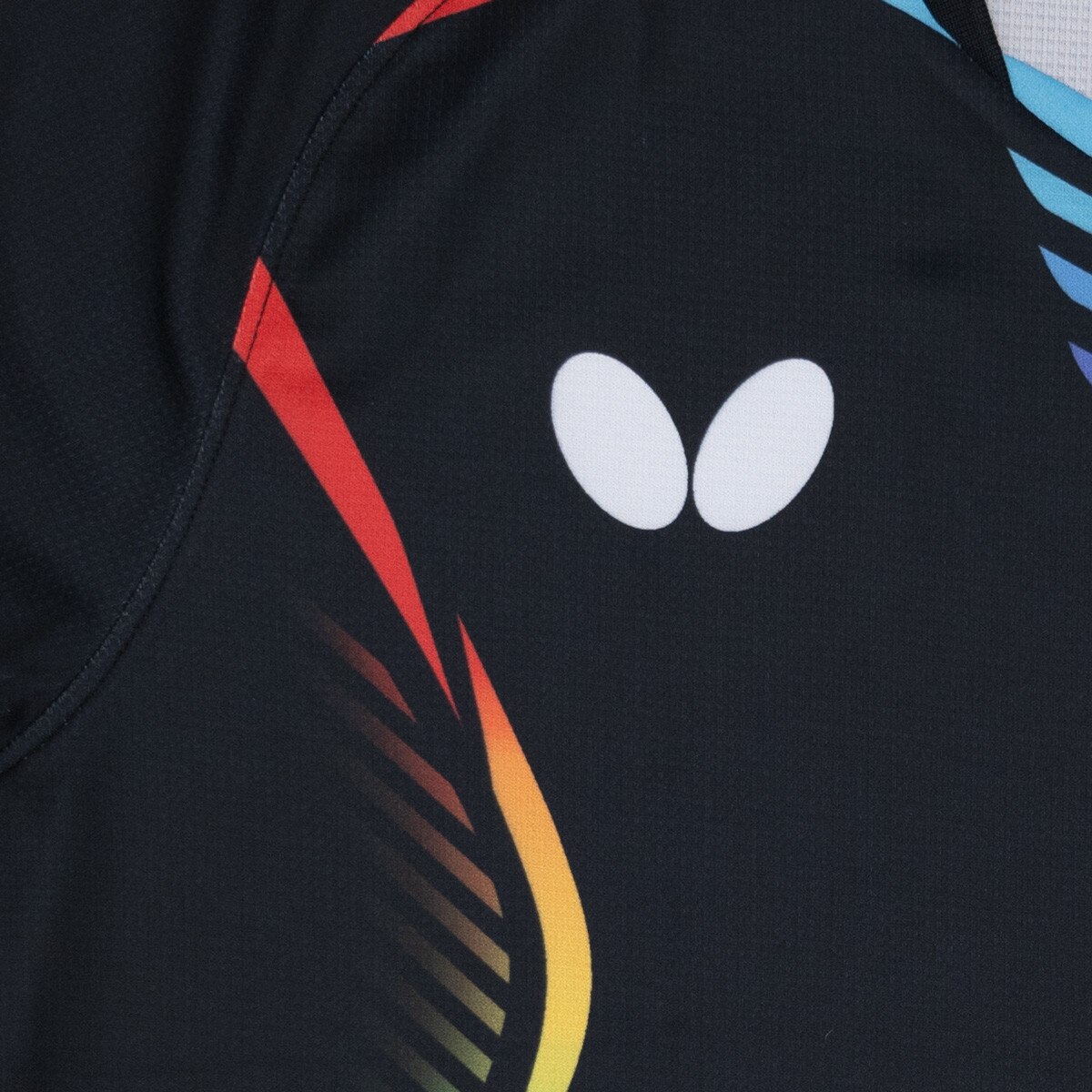 Butterfly Playce Shirt - Black Logo Close Up